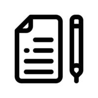survey icon. line icon for your website, mobile, presentation, and logo design. vector