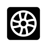fan icon. glyph icon for your website, mobile, presentation, and logo design. vector