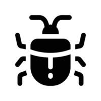 bug icon. glyph icon for your website, mobile, presentation, and logo design. vector