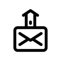 send email icon. line icon for your website, mobile, presentation, and logo design. vector