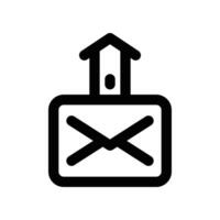 send email icon. line icon for your website, mobile, presentation, and logo design. vector