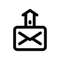 enviar correo electrónico icono. línea icono para tu sitio web, móvil, presentación, y logo diseño. vector