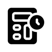 calculator icon. glyph icon for your website, mobile, presentation, and logo design. vector