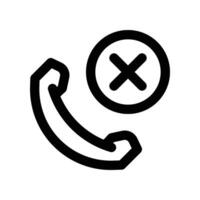 reject call icon. line icon for your website, mobile, presentation, and logo design. vector