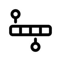 timeline icon. line icon for your website, mobile, presentation, and logo design. vector