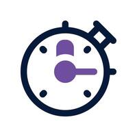 stopwatch icon. dual tone icon for your website, mobile, presentation, and logo design. vector