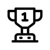 trophy icon. line icon for your website, mobile, presentation, and logo design. vector