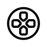 gamepad button icon. line icon for your website, mobile, presentation, and logo design. vector
