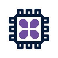 chip icon. dual tone icon for your website, mobile, presentation, and logo design. vector