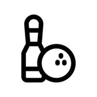 bowling icon. line icon for your website, mobile, presentation, and logo design. vector