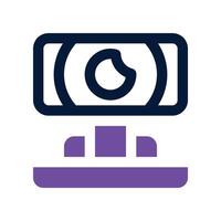 webcam icon. dual tone icon for your website, mobile, presentation, and logo design. vector