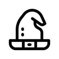 witch hat icon. line icon for your website, mobile, presentation, and logo design. vector