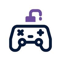 gamepad icon. dual tone icon for your website, mobile, presentation, and logo design. vector