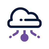 cloud icon. dual tone icon for your website, mobile, presentation, and logo design. vector