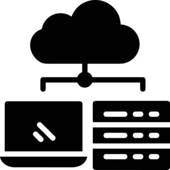 almacenamiento datos icono símbolo imagen para base de datos ilustración vector
