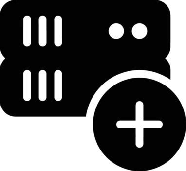 almacenamiento datos icono símbolo imagen para base de datos ilustración vector