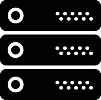 almacenamiento datos icono símbolo imagen para base de datos ilustración vector