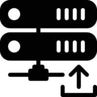 almacenamiento datos icono símbolo imagen para base de datos ilustración vector