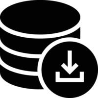 Storage data icon symbol image for database illustration vector