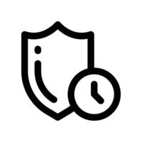 protection icon. line icon for your website, mobile, presentation, and logo design. vector