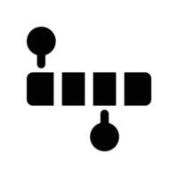 timeline icon. glyph icon for your website, mobile, presentation, and logo design. vector