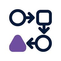 process icon. dual tone icon for your website, mobile, presentation, and logo design. vector