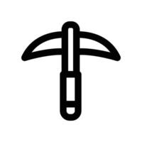 pick axe icon. line icon for your website, mobile, presentation, and logo design. vector