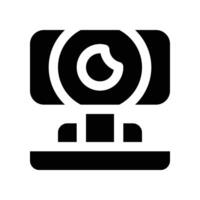 webcam icon. glyph icon for your website, mobile, presentation, and logo design. vector