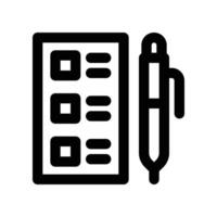 checklist icon. line icon for your website, mobile, presentation, and logo design. vector