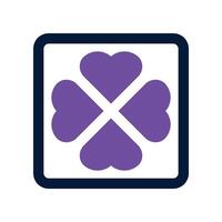 clover icon. dual tone icon for your website, mobile, presentation, and logo design. vector