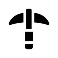 pick axe icon. glyph icon for your website, mobile, presentation, and logo design. vector