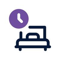 bedtime icon. dual tone icon for your website, mobile, presentation, and logo design. vector