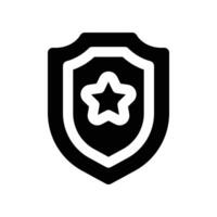 shield icon. glyph icon for your website, mobile, presentation, and logo design. vector