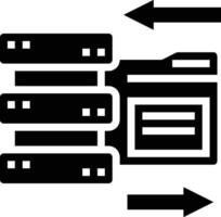 almacenamiento datos icono símbolo imagen para base de datos ilustración vector