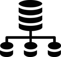 almacenamiento datos icono símbolo imagen para base de datos ilustración vector