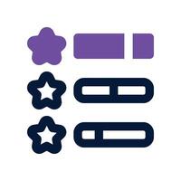 level rating icon. dual tone icon for your website, mobile, presentation, and logo design. vector