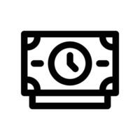 dinero icono. línea icono para tu sitio web, móvil, presentación, y logo diseño. vector