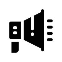 megaphone icon. glyph icon for your website, mobile, presentation, and logo design. vector