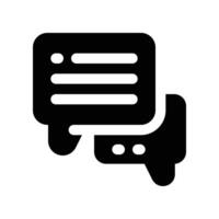 chat icon. glyph icon for your website, mobile, presentation, and logo design. vector