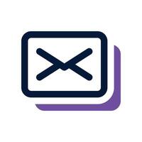 email icon. dual tone icon for your website, mobile, presentation, and logo design. vector