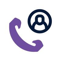 customer call icon. dual tone icon for your website, mobile, presentation, and logo design. vector