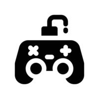 gamepad icono. glifo icono para tu sitio web, móvil, presentación, y logo diseño. vector