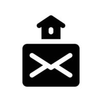 send email icon. glyph icon for your website, mobile, presentation, and logo design. vector