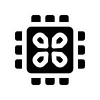chip icon. glyph icon for your website, mobile, presentation, and logo design. vector