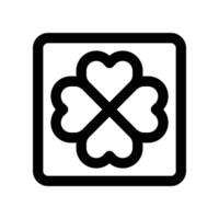 clover icon. line icon for your website, mobile, presentation, and logo design. vector