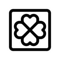 clover icon. line icon for your website, mobile, presentation, and logo design. vector