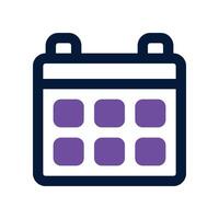 calendar icon. dual tone icon for your website, mobile, presentation, and logo design. vector