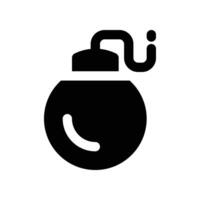 bomb icon. glyph icon for your website, mobile, presentation, and logo design. vector