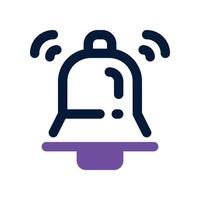 bell icon. dual tone icon for your website, mobile, presentation, and logo design. vector