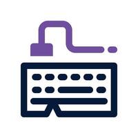 keyboard icon. dual tone icon for your website, mobile, presentation, and logo design. vector